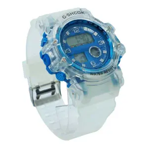 Blue And White Color Digital LED Display,Auto Date Watch For Kids