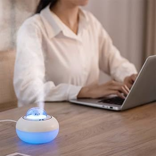 Space Bear Portable Humidifier Mini Desktop Indoor Air Atomization Humidifier, Home Mute Spray Humidifiers For Baby, Bedroom, Travel, And Home - Image 2
