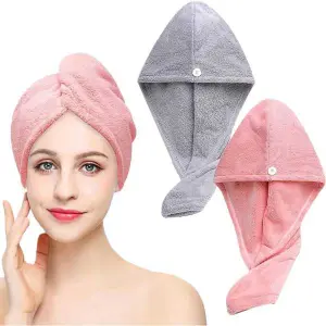 Super Absorbent Microfiber Hair Drying Wrap Towel
