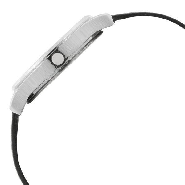 Sonata Quartz Analog Silver Dial Leather Strap Watch for Men - Image 3