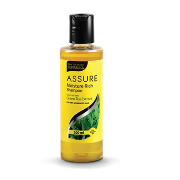 Assure Moisture Rich Shampoo Green Tea Extract 200ml - Image 2