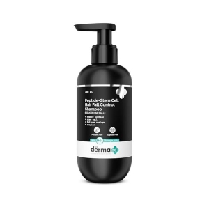 The Derma Co. Peptide- Stem Cell Hair Fall Control Shampoo | Paraben & Sulphate Free | Shampoo for Women & Men | Reduces hair fall and breakage | Improves Scalp health - 200 ml