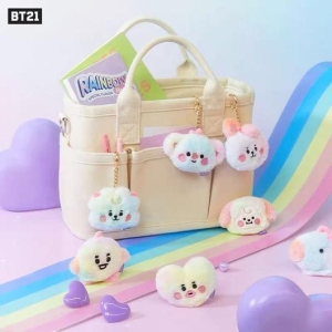 Koja Bt21 Baby Rainbow Cotton Candy Bagcharm
