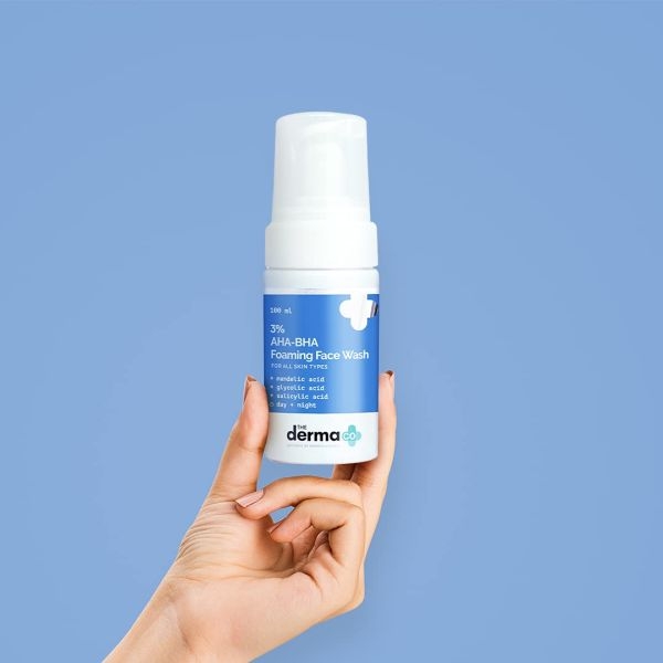 The Derma Co 3% AHA+BHA Foaming Daily Face Wash -100 ml - Image 3