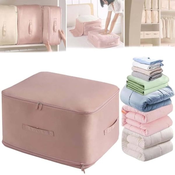 66L/ 132L New Fashion Double Space Saving Self Compression Organizer,2024 New Self Compression Organizer, Ultra Space Saving Self Compression Organizer, Storage Tote For Space Saving - Image 5