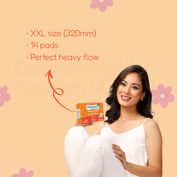 PADelux Sanitary Pads Comfort Nights XXL-14 Pads Soft and Cottony (Pack of 3) - Image 3