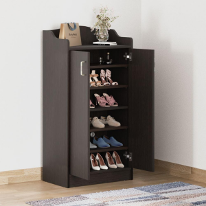 Shoe Rack for Home and Office, Wooden Multi Layer Cabinet, Multipurpose Daraz, Engineered Wood 6 Shelves In Multi Color