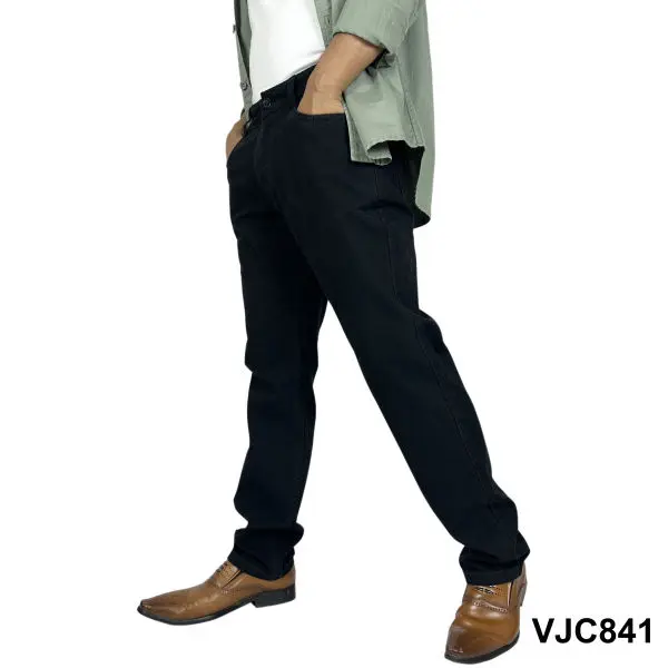 VIRJEANS (VJC841) Stretchable Cotton Chinos Pant For Men-Black - Image 5