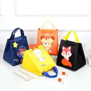 Lunch / Bento Thermal Insulated Handy Bag Size 22cm*17cm*18cm (No zippers, Velcro Closing)