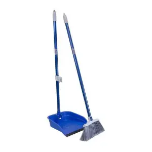 Stand And Store Stand & Store Lobby Broom And Dustpan Set, 1-Pack | Easy To Use Broom Stand & Dustpan