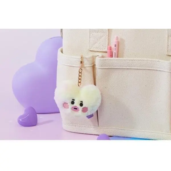 KOJA BTS BT21 Official Authentic Goods Baby Prism Face Bag Charm Doll Keychains /Holders - Image 7