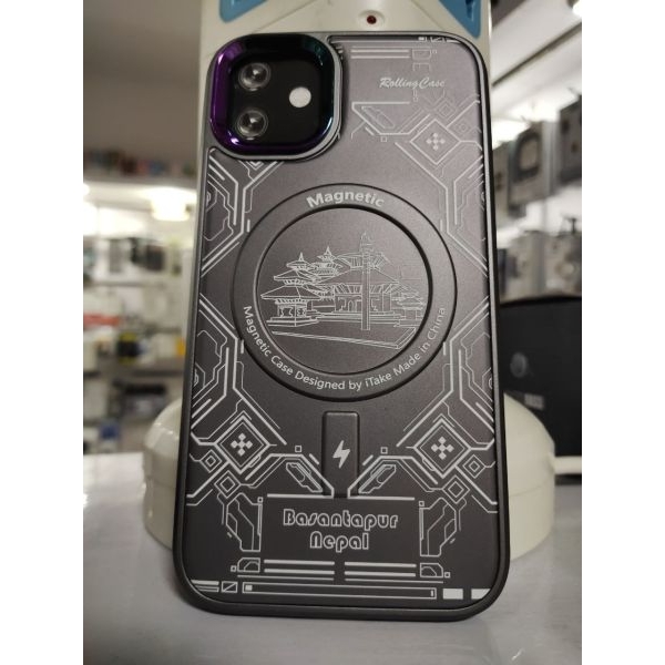 iPhone 13 & 14, Basantapur Nepal And Baudhanath Nepal (MagFit) Case, MagSafe Magnetic Designed Case - Image 2