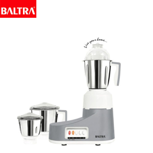 BALTRA Horizon Mixer | 850 Watt | 1.5 L SS liquid jar | 1.2 L SS Dry Jar | 700 ml chutney jar | Harmonic Grinding technology | Swirl Control Replaceable blades Double Oil seal | inbuilt flow Breakers | 3 speed control | Overload protection for motor