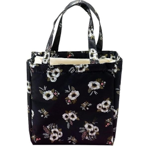 Insulated Lunch Bag, Waterproof Tote Bag Portable Storage Bento Bag Cooler/Thermal Picnic Storage Bag- Flower