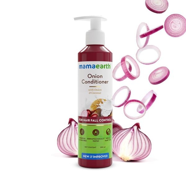 Mamaearth Onion Conditioner for Hair Growth & Hair Fall Control with Coconut Oil 250ml - Image 3