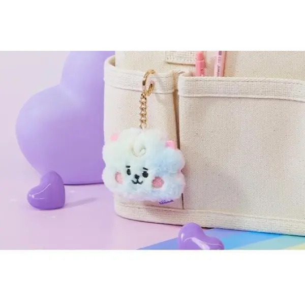 KOJA BTS BT21 Official Authentic Goods Baby Prism Face Bag Charm Doll Keychains /Holders - Image 3