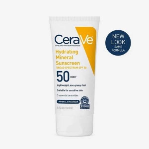 CeraVe Hydrating Mineral Sunscreen SPF 502.5oz 75ml By Genuine Collection