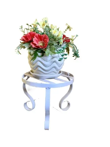Gamala Stand / Flower Iron Stand / Single Pot Stand For Indoor And Outdoor