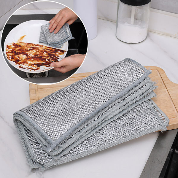 6pc Kitchen Cloth+ Gap Cleaning Brush + Dish Washing Brush Combo Combo - Image 2