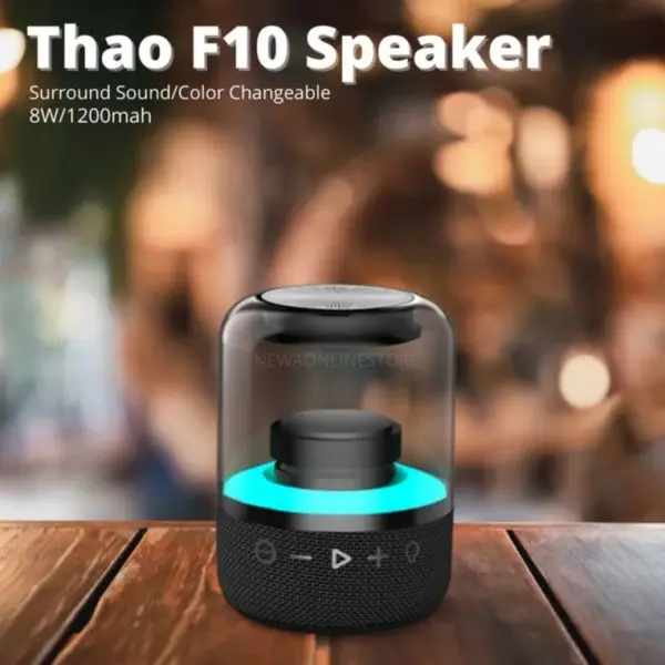 Thro F10S Colorful Glass Bluetooth Speaker - Image 2