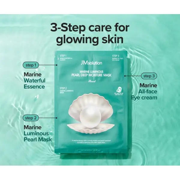 KOJA Jm Solution Marine Luminous Pearl Deep Moisture Mask - Image 2