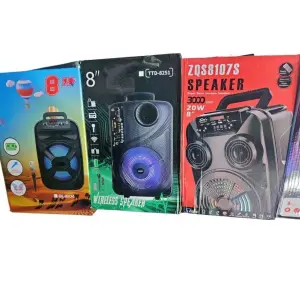 8" Digital Dislpay Trolley Speaker Multimedia Woffer, Trolly Type With Remote & Mic