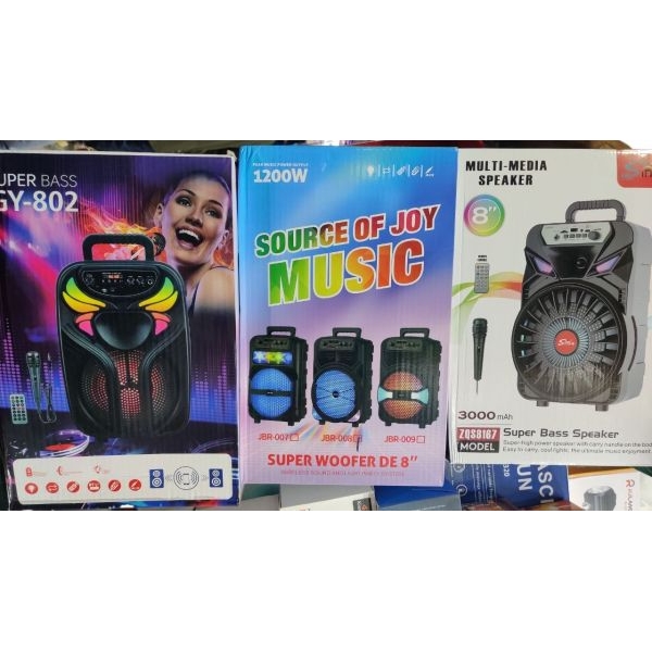 8" Digital Dislpay Trolley Speaker Multimedia Woffer, Trolly Type With Remote & Mic - Image 4