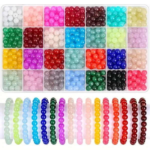 8 MM Color Beads For Diy Arts And Crafts Crafts - Image 2