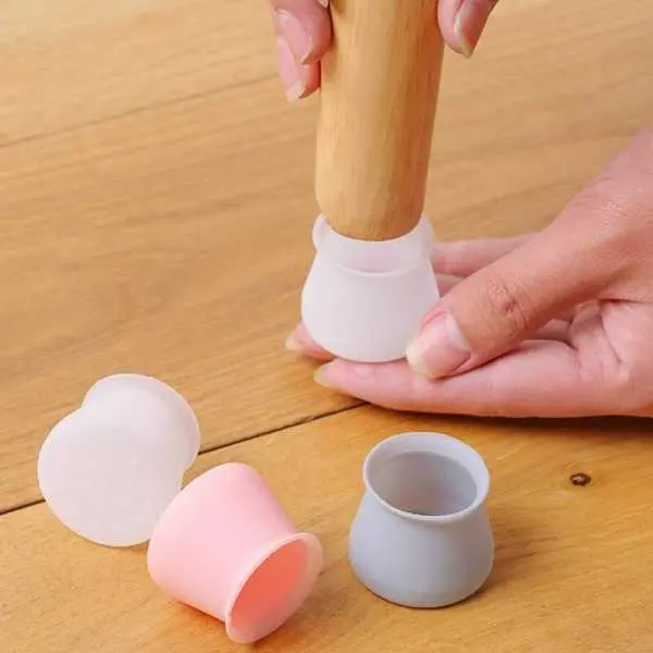 8 Pcs Silicone Chair Leg Floor Protectors – Anti-Scratch & Noise Reduction for Furniture - Image 4
