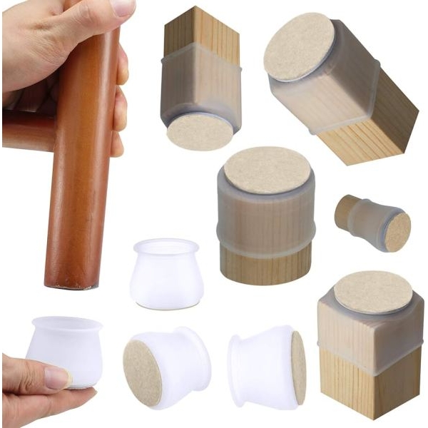 8 Pcs Silicone Chair Leg Floor Protectors – Anti-Scratch & Noise Reduction for Furniture - Image 5