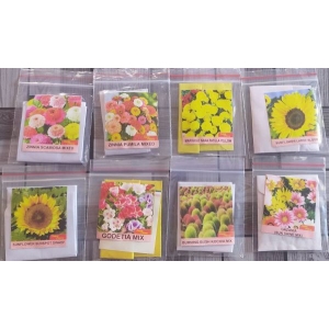 8 Types Of Flower Seeds Pack Home Made Small Pouch Pack