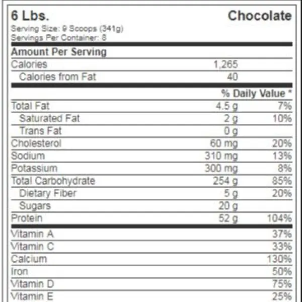 Labrada Muscle Weight Gainers/Mass Gainers  (2722 g, Chocolate) - Image 4