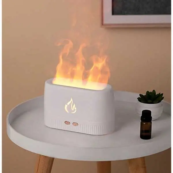 Flame Aroma Diffuser, Flame Diffuser Humidifier with 2 level of brightness adjusment, 180ml Aromatherapy Diffuser with Auto-Off Protection for Spa, Home, Yoga, Office, Bedroom - Image 5