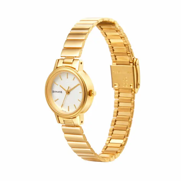 Essentials White Dial Stainless Steel Strap - Image 2