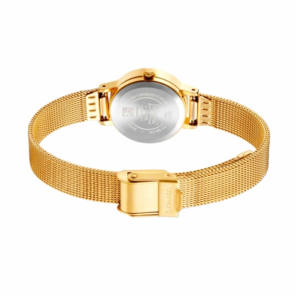 Essentials White Dial Stainless Steel Strap - Image 4