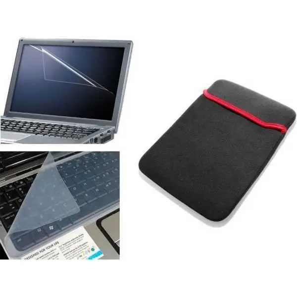 Combo Of Screen Guard + Keyboard Guard + Inner Bag For 14.6" Laptop - Image 2
