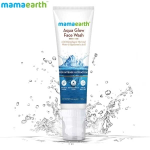 mamaearth Aqua Glow Face Wash With Himalayan Thermal Water & Hyaluronic Acid for Intense Hydration - 100ml