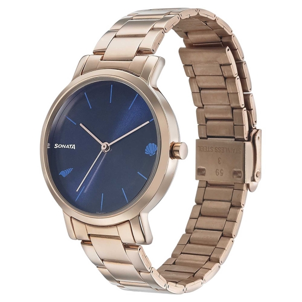 Sonata Play Blue Dial Women Watch With Stainless Steel Strap - Image 2