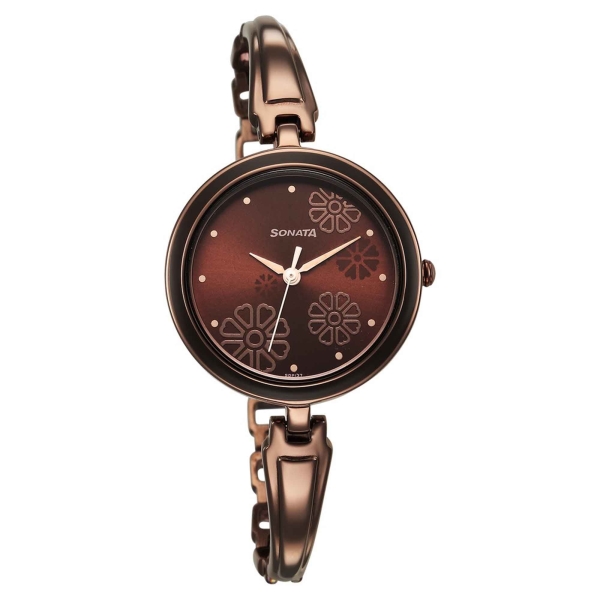 Sonata Utsav Brown Dial Watch for Women - Image 2