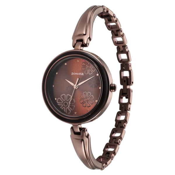 Sonata Utsav Brown Dial Watch for Women - Image 3