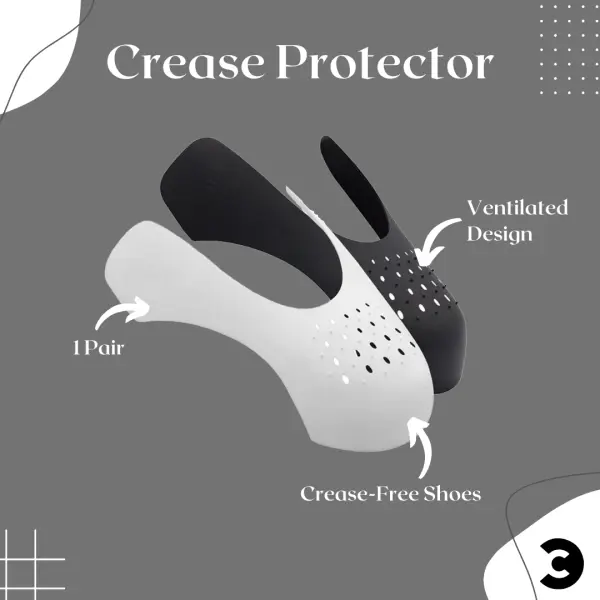 Anti Creases Sneaker Shoe Protectors for New Soes Care Support Toe Cap Anti-Fold Wrinkle Bending Crack Protection
