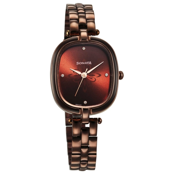 Sonata Utsav Brown Dial Watch for Women - Image 2