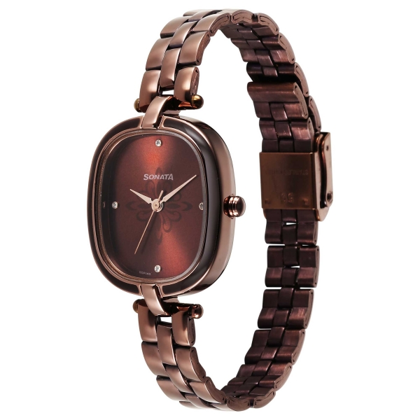 Sonata Utsav Brown Dial Watch for Women - Image 3
