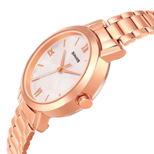 Sonata Linnea Silver Dial Women Watch With Stainless Steel Strap - Image 3