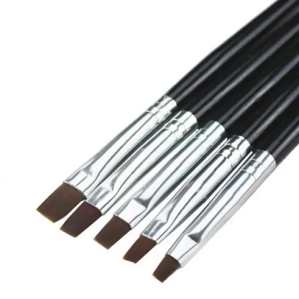 DIY Gel Nail Brush with Good Grip Handle Nylon Hair Ombre Brush Pro Nail Art Tool Multiple pcs for Nail Technicians Gel Brush For Nails Gel Brush Beauty Tool Nail Salon Beauty Salon Nail Brush - Image 5