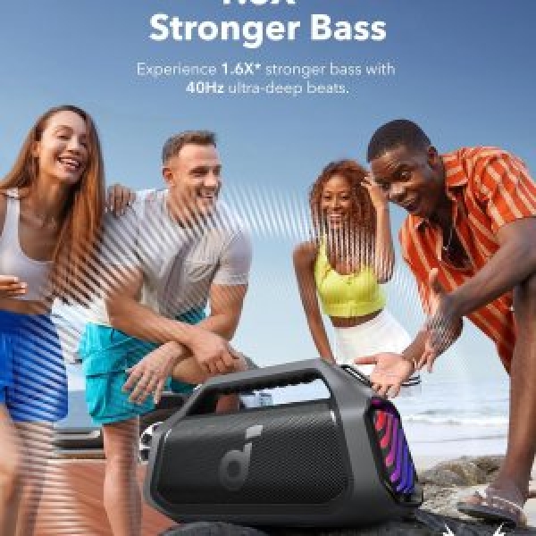 Soundcore Boom 2 Plus By Anker, Outdoor Speaker, 140W, 2+2 Channel, BassUp 2.0, 20H, Fast Charge, IPX7, RGB Lights, Power Bank, BT 5.3 - Image 3