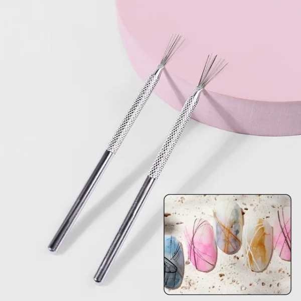 Nail Art Soft Sponges Gradient Nail Art Tool Manicure Stretch Pen Multifunctional Stainless Steel Nail Clipper Tweezer Sponge Gripper Biscuit Manicure Decorations Grip Tool + 50pc Mini Colorful Nail Files Square Nail Buffer DIY Nail Art Salon Tool - Image 2