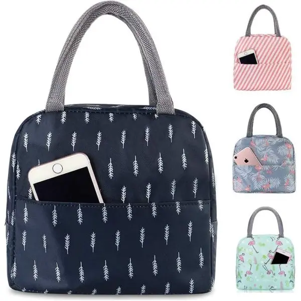 Portable Lunch Bags Outdoor Picnic Bag Insulated Tote Thermal Bags - Image 4