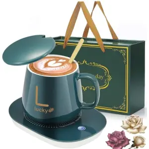 Tea Cup Warmer 220V Electric Warmer Heater Tea Coffee Mug Mats Pads 60 Degrees Thermostatic