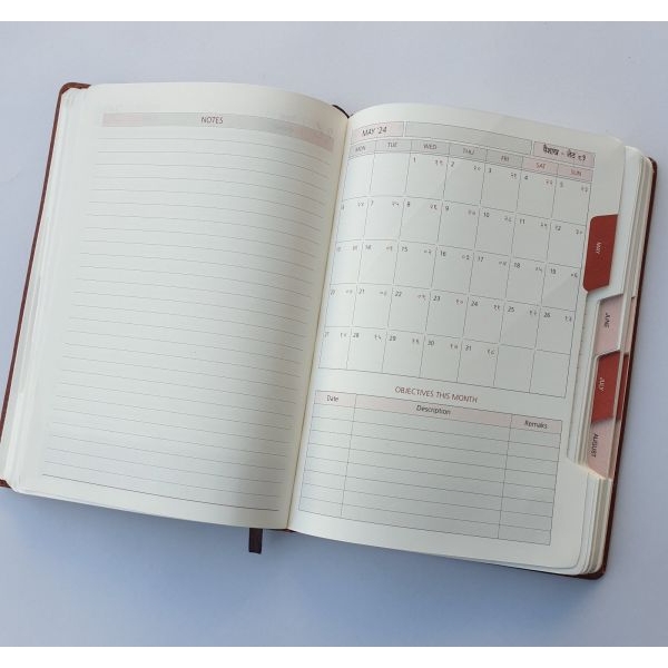 Date Diary Hitech 2024 A5 size / Year Planner for 2024/ Included Dates of 2080/81 BS - Image 4